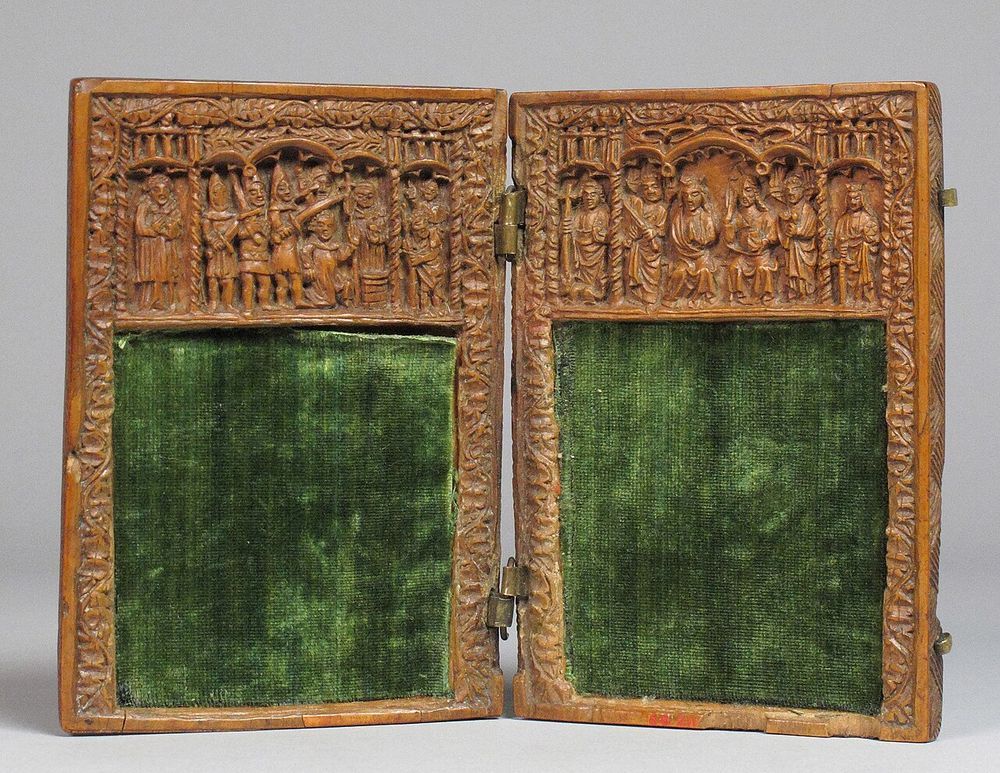 British; Writing tablet; Sculpture-Miniature-Wood