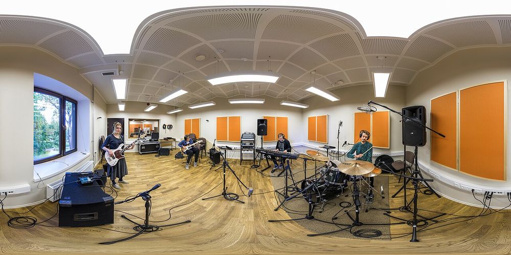 360° view on the sound recording studio of the Heino Eller Music College