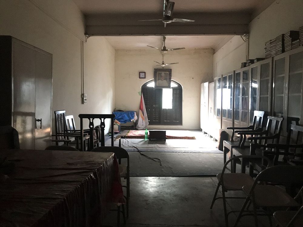Charu Guha Studio now Boi Chitra Hall is situated on the top floor of College Street Coffee House earlier name Albert Hall, 15, Bankim Chatterjee Street, Kolkata - 73