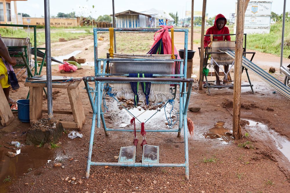 A tool used to make fabric by a weaver